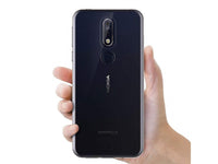 Gummi Hülle für Nokia 7.1 aus flexiblem Soft TPU, kristallklar und transparent von Screenguard