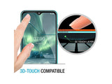 100% Fullscreen Curved Screen Protector Handy Display Schutz Glas für komplette Abdeckung des Nokia 7.2 Display in schwarz von Screenguard