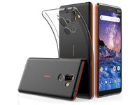 Gummi Hülle für Nokia 7 Plus aus flexiblem Soft TPU, kristallklar und transparent von Screenguard