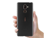 Gummi Hülle für Nokia 7 Plus aus flexiblem Soft TPU, kristallklar und transparent von Screenguard