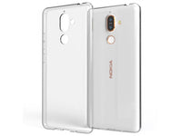 Gummi Hülle für Nokia 7 Plus aus flexiblem Soft TPU, kristallklar und transparent von Screenguard