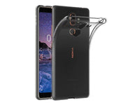 Gummi Hülle für Nokia 7 Plus aus flexiblem Soft TPU, kristallklar und transparent von Screenguard