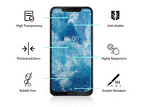 100% Fullscreen Curved Screen Protector Handy Display Schutz Glas für komplette Abdeckung des Nokia 8.1 Display in schwarz von Screenguard