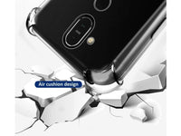 Hoch transparenter TPU Gummi Schutz Handy Hülle Clear Case klar mit verstärkten Schutzecken Bumper für das Nokia 8.1 Display und Gehäuse in transparent von Screenguard