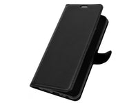 Lederhülle Karten Wallet Ledertasche Etui für Nokia 8.3 in schwarz von Screenguard