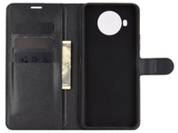 Lederhülle Karten Wallet Ledertasche Etui für Nokia 8.3 in schwarz von Screenguard