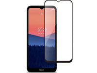 100% Fullscreen Curved Screen Protector Handy Display Schutz Glas für komplette Abdeckung des Nokia C21 Display in schwarz von Screenguard