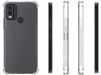 Hoch transparenter TPU Gummi Schutz Handy Hülle Clear Case klar mit verstärkten Schutzecken Bumper für das Nokia C22 Display und Gehäuse in transparent von Screenguard