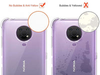 Hoch transparenter TPU Gummi Schutz Handy Hülle Clear Case klar mit verstärkten Schutzecken Bumper für das Nokia G10 Display und Gehäuse in transparent von Screenguard