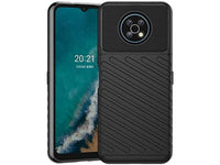 Moderne Design Hülle Cover für das Nokia G50 mit Stripes zum Schutz von Kratzern, Dellen, Display aus TPU Gummi in schwarz von Screenguard