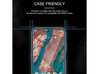 Case Friendly Screen Protector Handy Display Schutz Panzerglas Folie aus echtem 9H 2.5D Glas für Abdeckung des Nokia X10 Displays in transparent von Screenguard