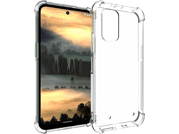 Hoch transparenter TPU Gummi Schutz Handy Hülle Clear Case klar mit verstärkten Schutzecken Bumper für das Nokia XR21 Display und Gehäuse in transparent von Screenguard