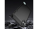 Flexible Handy Schutzhülle mit gebürster Carbon Textur auf der Rückseite für zum Schutz des Nothing CMF Phone 1  Display und Gehäuse Case in schwarz von Screenguard