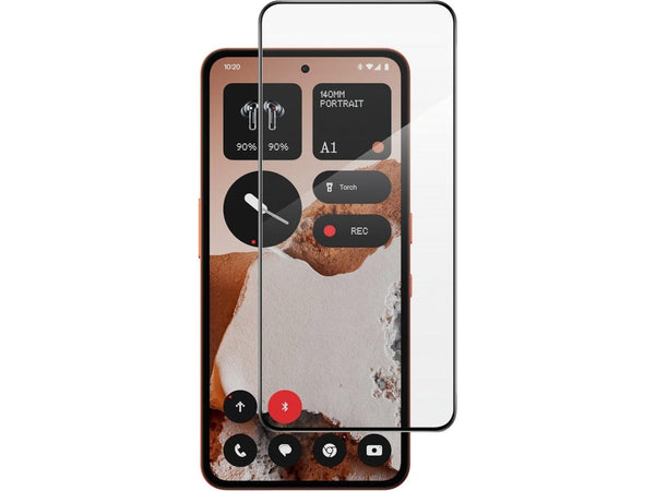100% Fullscreen Curved Screen Protector Handy Display Schutz Glas für komplette Abdeckung des Nothing CMF Phone 2 Pro Display in schwarz von Screenguard