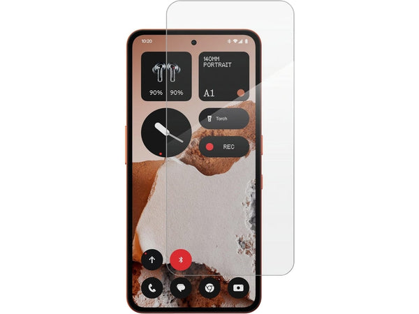 Case Friendly Screen Protector Handy Display Schutz Panzerglas Folie aus echtem 9H 2.5D Glas für Abdeckung des Nothing CMF Phone 2 Pro Displays in transparent von Screenguard