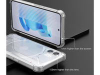 Hoch transparenter TPU Gummi Schutz Handy Hülle Clear Case klar mit verstärkten Schutzecken Bumper für das Nothing Phone (2) Display und Gehäuse in transparent von Screenguard