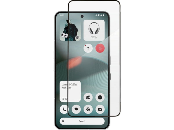 100% Fullscreen Curved Screen Protector Handy Display Schutz Glas für komplette Abdeckung des Nothing Phone (3) Display in schwarz von Screenguard