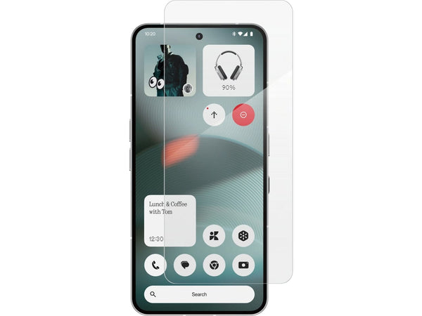 Case Friendly Screen Protector Handy Display Schutz Panzerglas Folie aus echtem 9H 2.5D Glas für Abdeckung des Nothing Phone (3) Displays in transparent von Screenguard