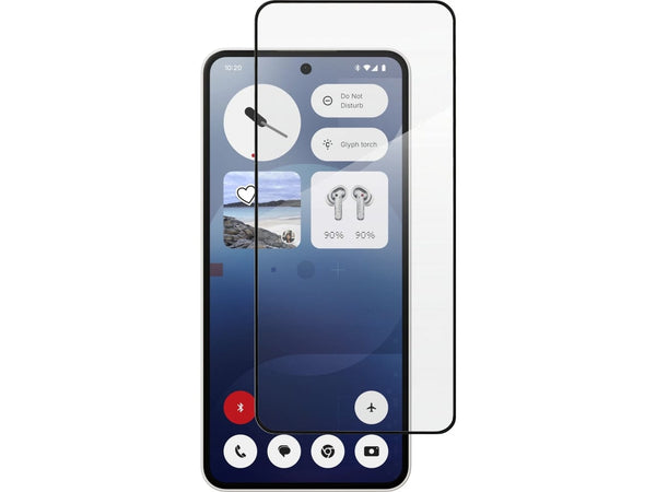 100% Fullscreen Curved Screen Protector Handy Display Schutz Glas für komplette Abdeckung des Nothing Phone (3a) Display in schwarz von Screenguard