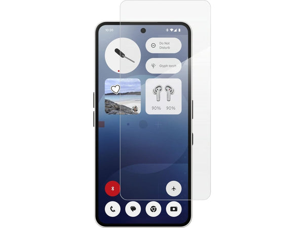 Case Friendly Screen Protector Handy Display Schutz Panzerglas Folie aus echtem 9H 2.5D Glas für Abdeckung des Nothing Phone (3a) Displays in transparent von Screenguard