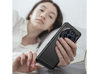 Flexible Handy Schutzhülle mit gebürster Carbon Textur auf der Rückseite für zum Schutz des Nothing Phone (3a) Pro  Display und Gehäuse Case in schwarz von Screenguard