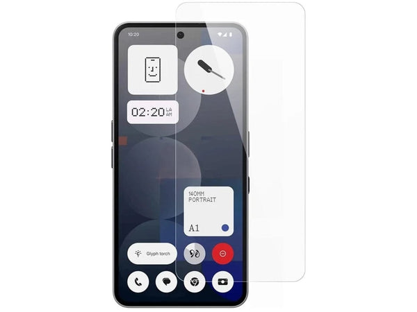 Case Friendly Screen Protector Handy Display Schutz Panzerglas Folie aus echtem 9H 2.5D Glas für Abdeckung des Nothing Phone (3a) Pro Displays in transparent von Screenguard