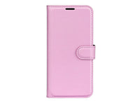 Lederhülle Karten Wallet Ledertasche Etui für OnePlus 10 Pro in rosa von Screenguard