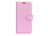 Lederhülle Karten Wallet Ledertasche Etui für OnePlus 10 Pro in rosa von Screenguard