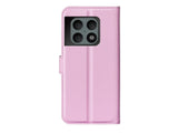 Lederhülle Karten Wallet Ledertasche Etui für OnePlus 10 Pro in rosa von Screenguard