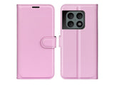 Lederhülle Karten Wallet Ledertasche Etui für OnePlus 10 Pro in rosa von Screenguard
