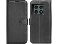 Lederhülle Karten Wallet Ledertasche Etui für OnePlus 10 Pro in schwarz von Screenguard