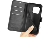 Lederhülle Karten Wallet Ledertasche Etui für OnePlus 10 Pro in schwarz von Screenguard
