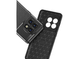 Hochwertig stabile Soft TPU Smartphone Handy Hülle im Carbon Design für OnePlus 11 zum Schutz des Display und Gehäuse Cover in schwarz von Screenguard