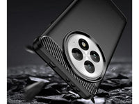 Flexible Handy Schutzhülle mit gebürster Carbon Textur auf der Rückseite für zum Schutz des OnePlus 13  Display und Gehäuse Case in schwarz von Screenguard
