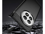 Flexible Handy Schutzhülle mit gebürster Carbon Textur auf der Rückseite für zum Schutz des OnePlus 13  Display und Gehäuse Case in schwarz von Screenguard