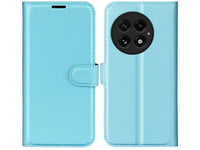 Lederhülle Karten Wallet Ledertasche Etui für OnePlus 13 in hellblau von Screenguard