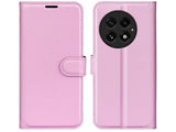 Lederhülle Karten Wallet Ledertasche Etui für OnePlus 13 in rosa von Screenguard