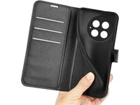 Lederhülle Karten Wallet Ledertasche Etui für OnePlus 13 in schwarz von Screenguard