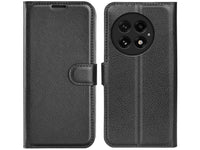 Lederhülle Karten Wallet Ledertasche Etui für OnePlus 13 in schwarz von Screenguard