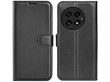 Lederhülle Karten Wallet Ledertasche Etui für OnePlus 13 in schwarz von Screenguard