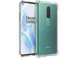 Hoch transparenter TPU Gummi Schutz Handy Hülle Clear Case klar mit verstärkten Schutzecken Bumper für das OnePlus 8 Display und Gehäuse in transparent von Screenguard