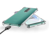 Hoch transparenter TPU Gummi Schutz Handy Hülle Clear Case klar mit verstärkten Schutzecken Bumper für das OnePlus 8 Display und Gehäuse in transparent von Screenguard