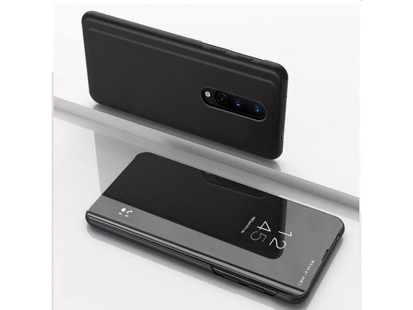 Clear View Flip Case für OnePlus 8 in schwarz von Screenguard