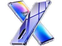 Hoch transparenter TPU Gummi Schutz Handy Hülle Clear Case klar mit verstärkten Schutzecken Bumper für das OnePlus 8 Pro Display und Gehäuse in transparent von Screenguard