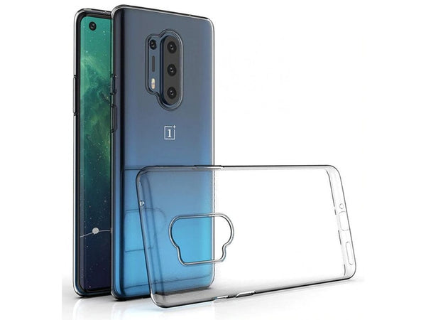 Gummi Hülle für OnePlus 8 Pro aus flexiblem Soft TPU, kristallklar und transparent von Screenguard