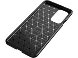 Hochwertig stabile Soft TPU Smartphone Handy Hülle im Carbon Design für OnePlus 9 zum Schutz des Display und Gehäuse Cover in blau von Screenguard