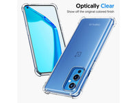 Hoch transparenter TPU Gummi Schutz Handy Hülle Clear Case klar mit verstärkten Schutzecken Bumper für das OnePlus 9 Display und Gehäuse in transparent von Screenguard