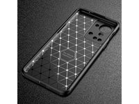 Hochwertig stabile Soft TPU Smartphone Handy Hülle im Carbon Design für OnePlus Nord 2T zum Schutz des Display und Gehäuse Cover in schwarz von Screenguard