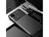 Hochwertig stabile Soft TPU Smartphone Handy Hülle im Carbon Design für OnePlus Nord 2T zum Schutz des Display und Gehäuse Cover in schwarz von Screenguard