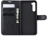 Lederhülle Karten Wallet Ledertasche Etui für OnePlus Nord in schwarz von Screenguard